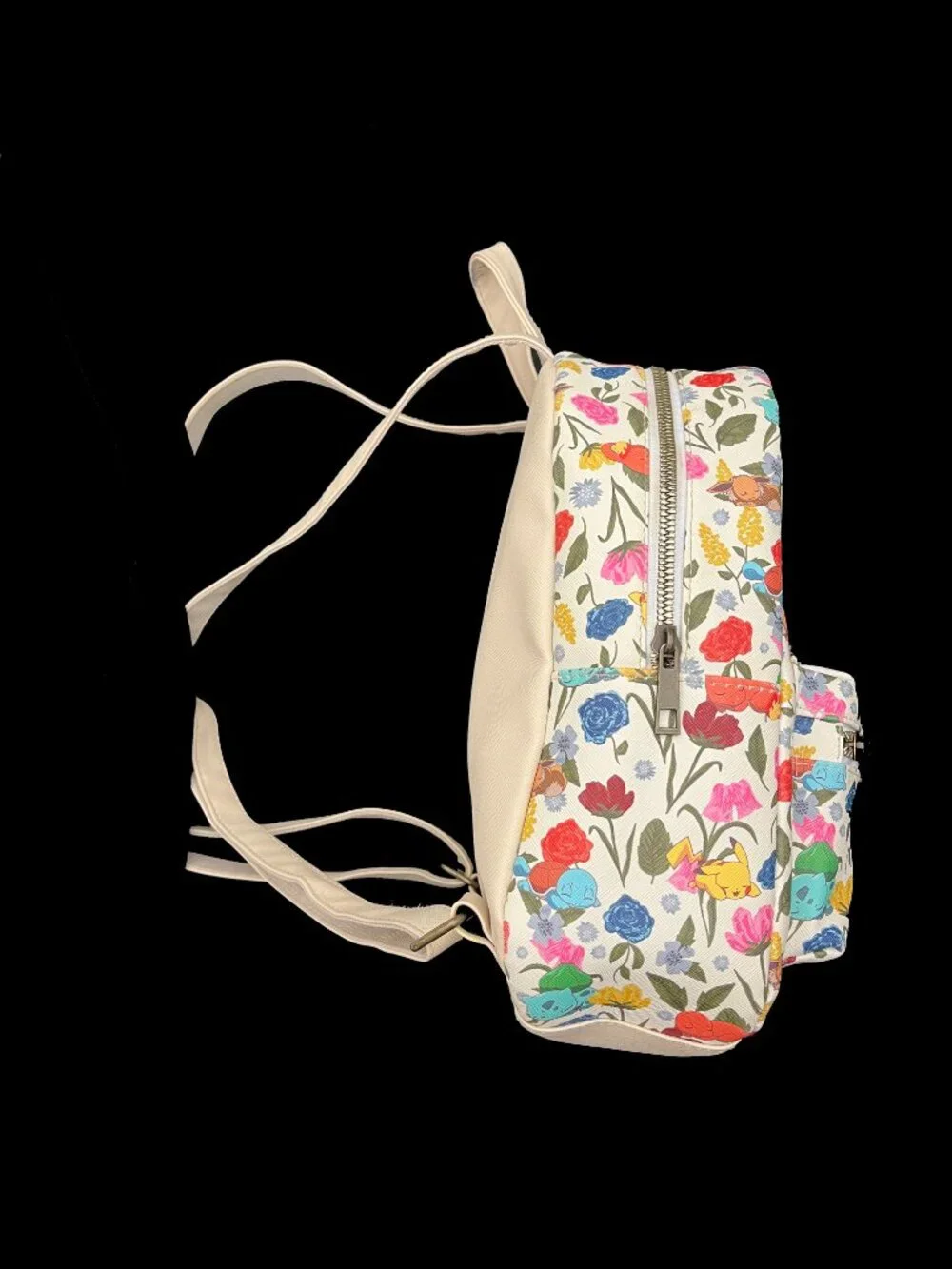 Bioworld Pokemon Sleeping Pikachu Floral Print Mini Backpack Bag